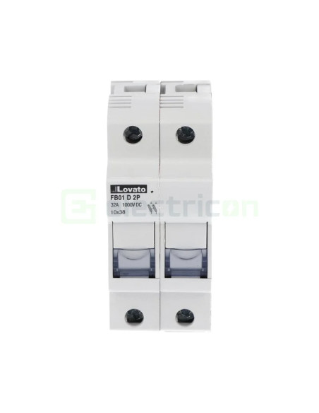 Soclu pentru sigurante fuzibile CH10x32, 2P DC