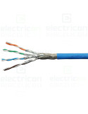 Cablu rețea - internet tip Cat 7a S/FTP 0.32 mm² LS0H-3 albastru rolă - Schrack HSKP422HB9