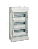 Tablou electric ABS - siguranțe - exterior IP65 - 36M (3x12) aparent ușă transparentă Vector Hager VE312L