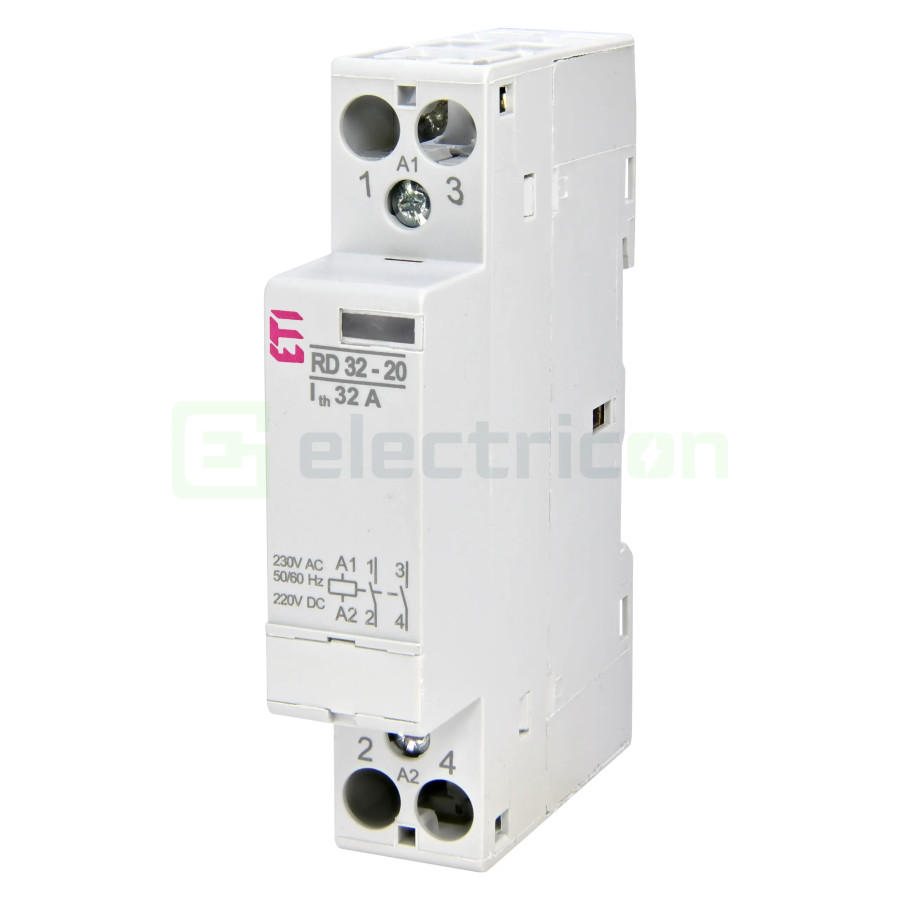 Contactor modular 1M 32A