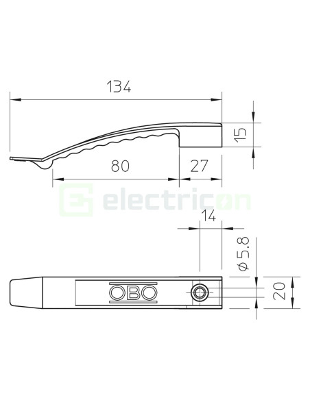 Clema de cabluri, pentru 8 conductori - Electricon.ro