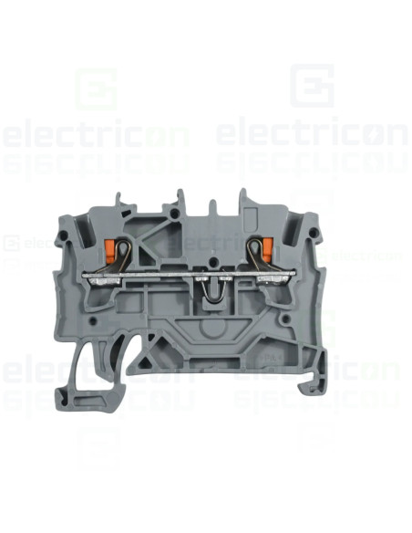 Conector Wago 5 mm² Clema șir, de trecere, 2 conexiuni, 1,5 mm²,gri, TopJobs Push-In, Wago, 2201-1201 – montaj rapid și sigur în