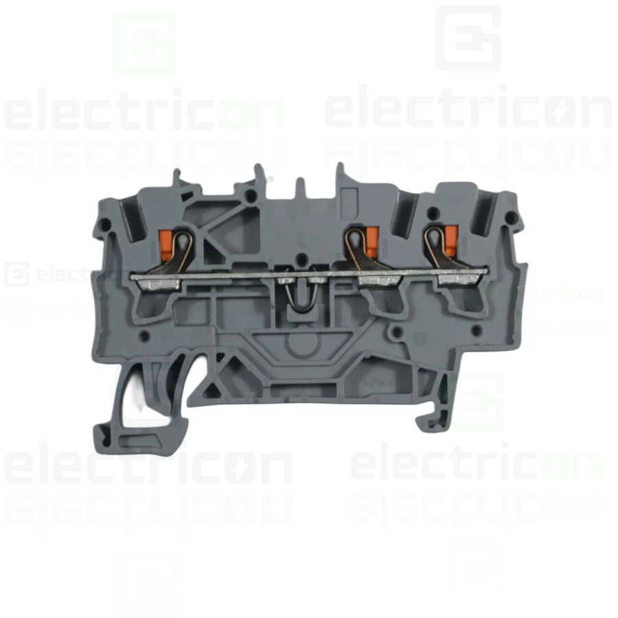 Conector Wago 5 mm² Clema șir, de trecere, 3 conexiuni, 1,5 mm²,gri, TopJobs Push-In, Wago, 2201-1301 – montaj rapid și sigur în