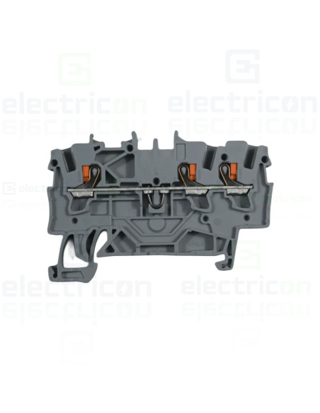 Conector Wago 5 mm² Clema șir, de trecere, 3 conexiuni, 1,5 mm²,gri, TopJobs Push-In, Wago, 2201-1301 – montaj rapid și sigur în