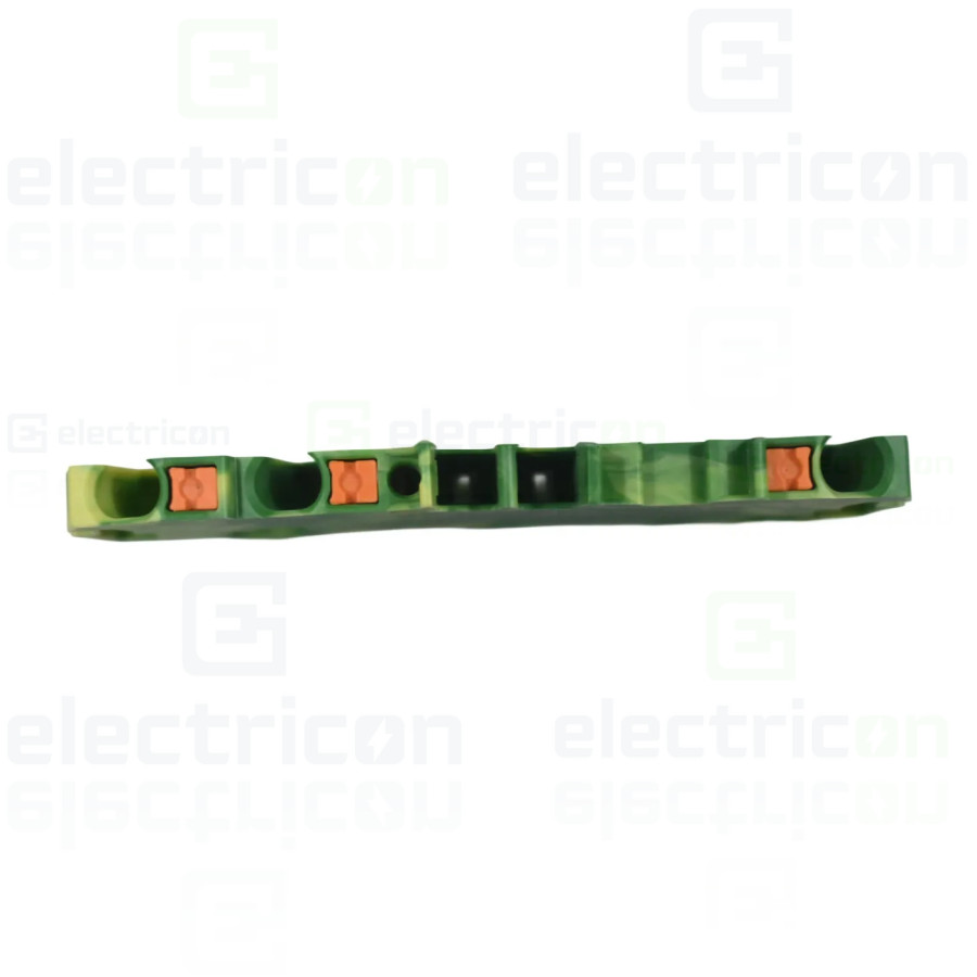 Conector Wago 5 mm² Clema șir, de trecere, împământare, 3 conexiuni, 1,5 mm²,verde-galben, TopJobs Push-In, Wago, 2201-1307 – mo