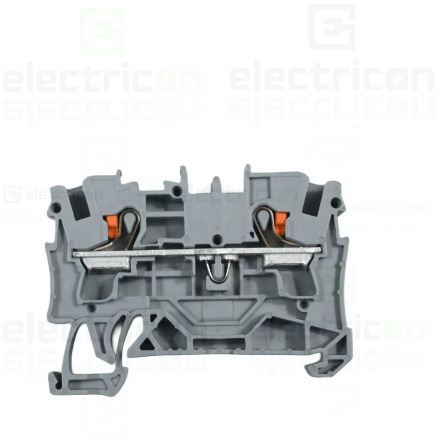 Conector Wago 4 mm² Clema șir, de trecere, 2 conexiuni, 4 mm²,gri, TopJobs Push-In, Wago, 2204-1201 – montaj rapid și sigur în a