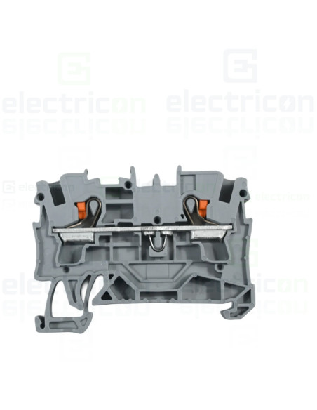 Conector Wago 4 mm² Clema șir, de trecere, 2 conexiuni, 4 mm²,gri, TopJobs Push-In, Wago, 2204-1201 – montaj rapid și sigur în a