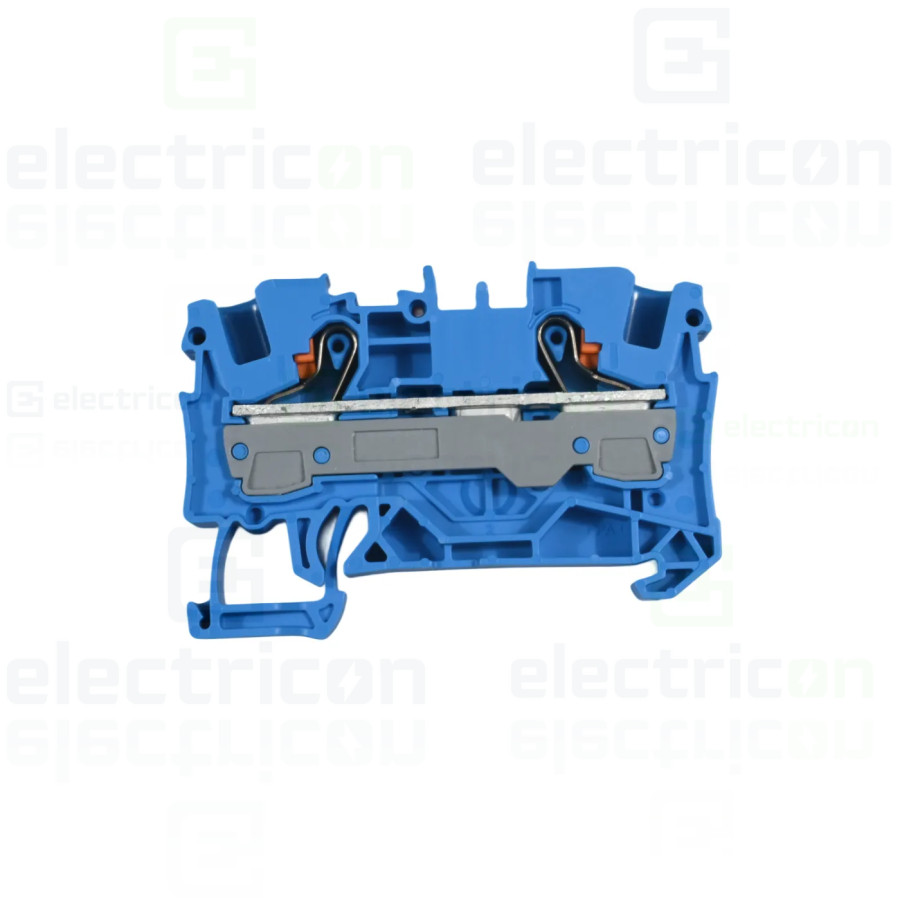 Conector Wago 6 mm² Clema șir, de trecere, 2 conexiuni, 6 mm²,albastru, TopJobs Push-In, Wago, 2206-1204 – montaj rapid și sigur