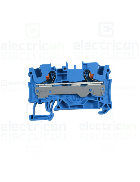 Conector Wago 6 mm² Clema șir, de trecere, 2 conexiuni, 6 mm²,albastru, TopJobs Push-In, Wago, 2206-1204 – montaj rapid și sigur