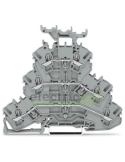 Clema șir 3 etaje 6 conexiuni max. 2.5 mm² gri CAGE CLAMP - Wago 2002-3231