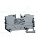 Clema șir 2 conexiuni max. 10 mm² gri CAGE CLAMP - Wago 2210-1201