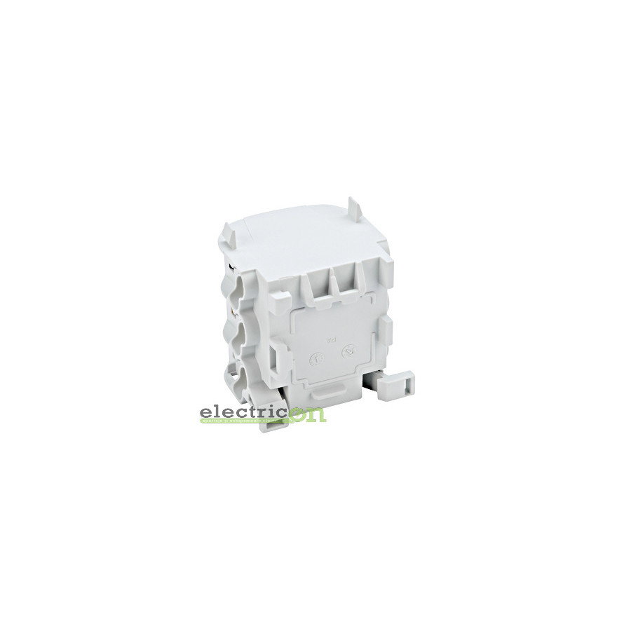 Clemă derivație Cu-Cu - 12 conexiuni 25 mm² gri/maro/negru IK0 - Schrack IK026183-A