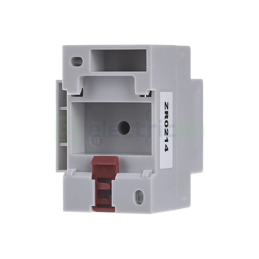 Priză Shucko pe șină DIN pentru tablou, gri, 16A, cu capac, 2.5 M, Hager, SN017