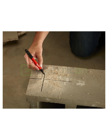 Marker pentru santier negru, INKZALL™, cu varf fin