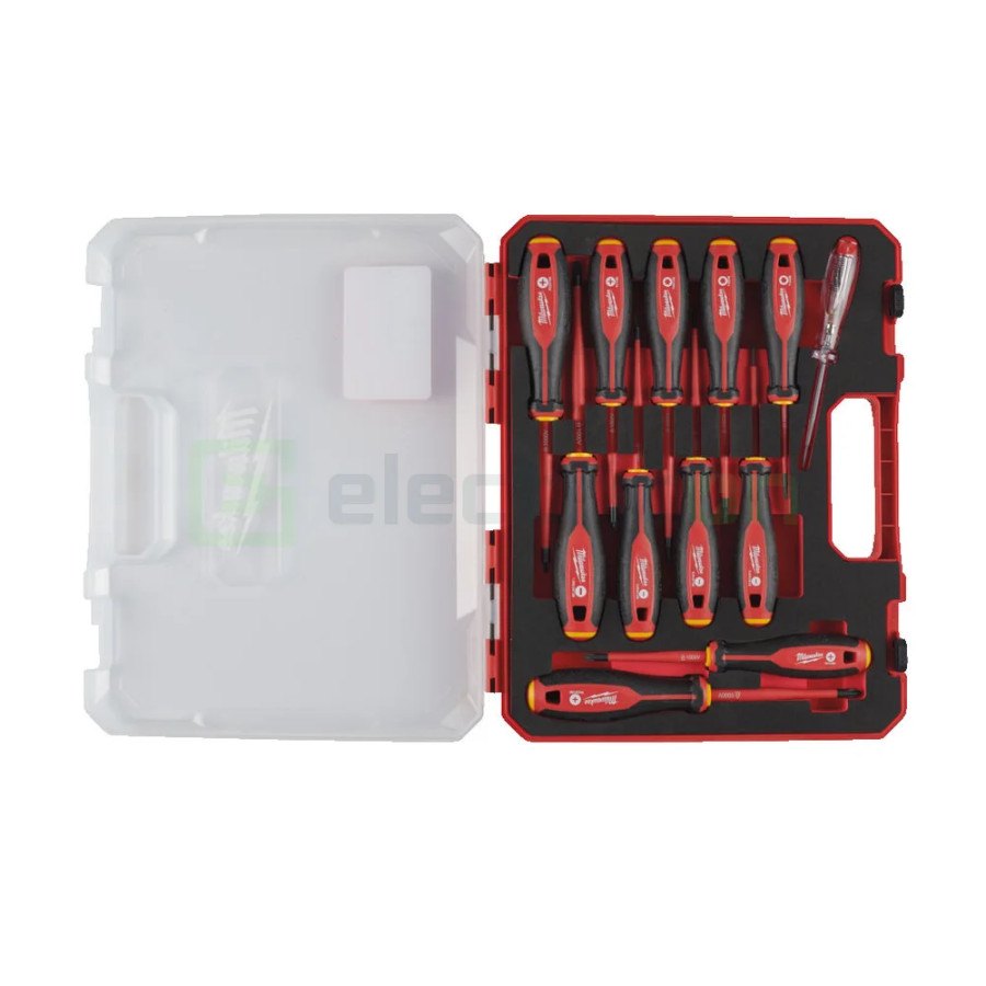 Set de surubelnite Slim, Tri-Lobe VDE 1.000V, 12buc - Electricon.ro