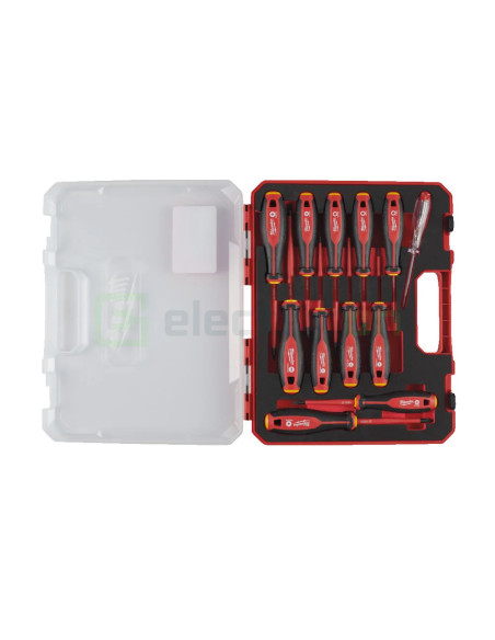Set de surubelnite Slim, Tri-Lobe VDE 1.000V, 12buc - Electricon.ro