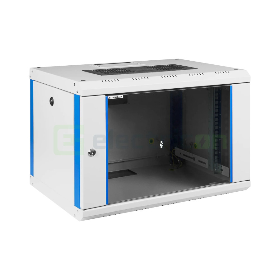 Dulap de perete DTW, 7U 423x600x450, 19", ușă metalică, Schrack, DTWA076045 - Electricon.ro