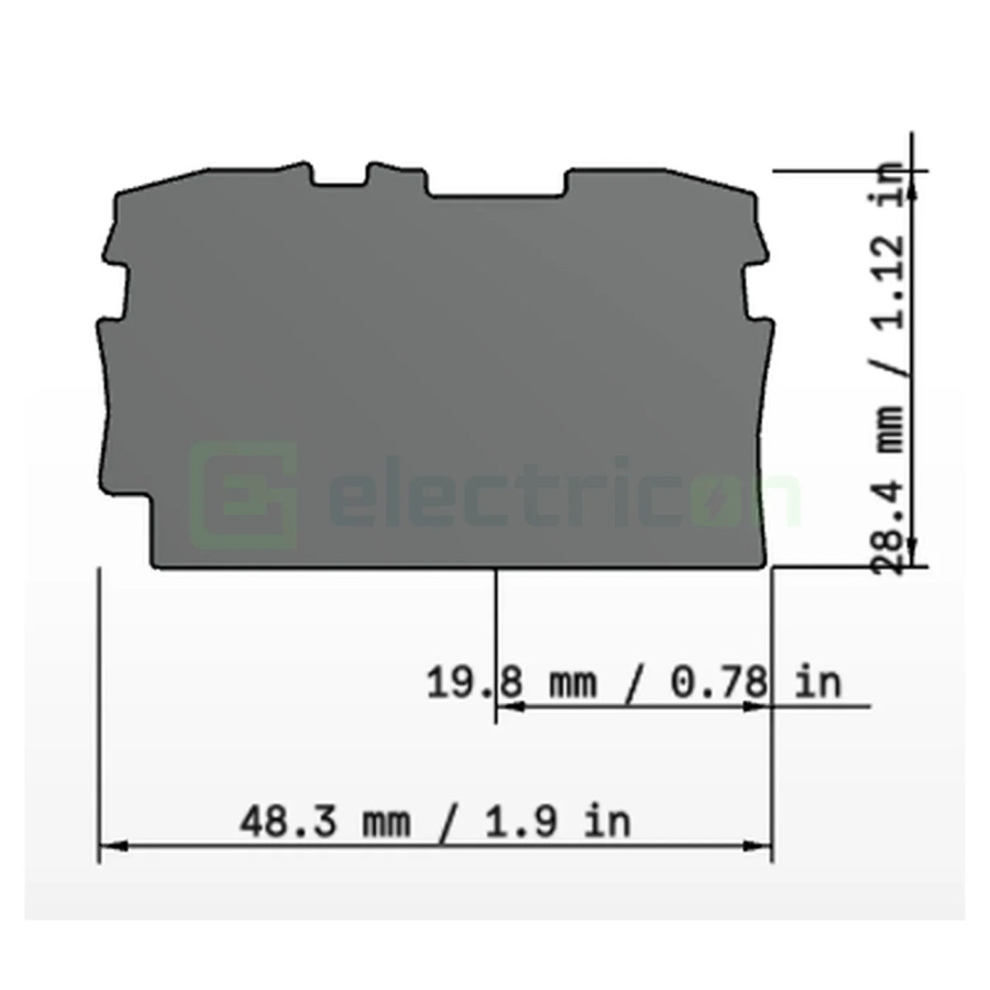 Conector Wago Element terminal pentru clemele șir, Wago 2002 (2 conexiuni) gri, Wago, 2002-1291 – montaj rapid și sigur în aplic