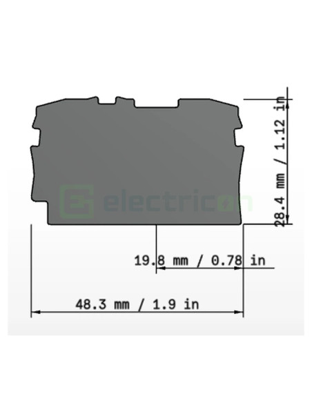 Conector Wago Element terminal pentru clemele șir, Wago 2002 (2 conexiuni) gri, Wago, 2002-1291 – montaj rapid și sigur în aplic
