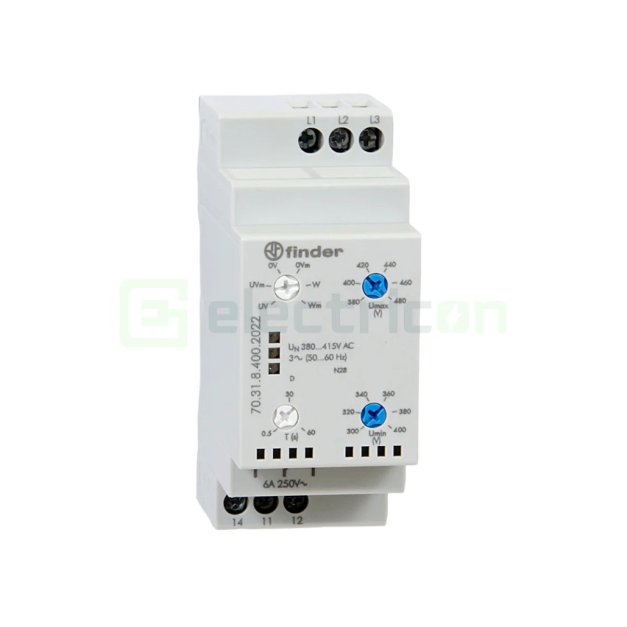 Releu monitorizare pentru tensiune trifazată