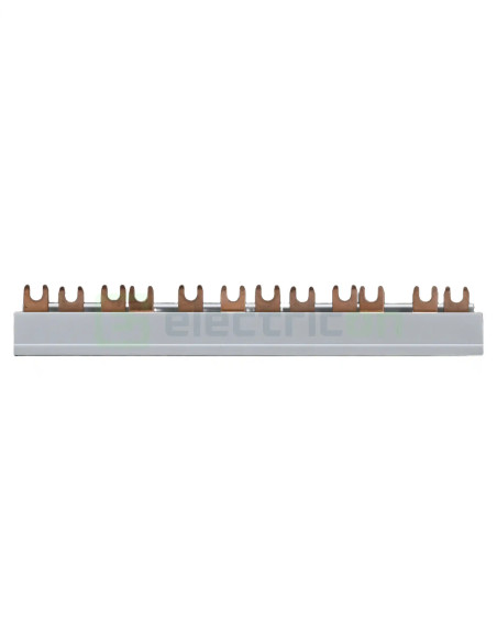 Bareta alimentare (busbar),1x(3P+N)+4x(1P+N), tip furca, 12 module, 80A, Hager