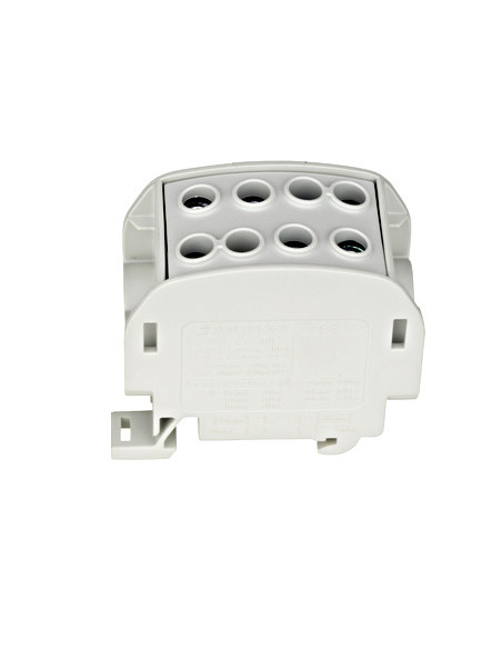 Clemă derivație Cu-Al - 4 conexiuni (1x70mm² + 1x50mm²/1x70mm² + 1x50mm²) gri IKA - Schrack IKA26310