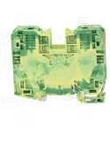 Clema șir de împământare 2 conexiuni max. 35 mm² verde-galben - Wago 285-137
