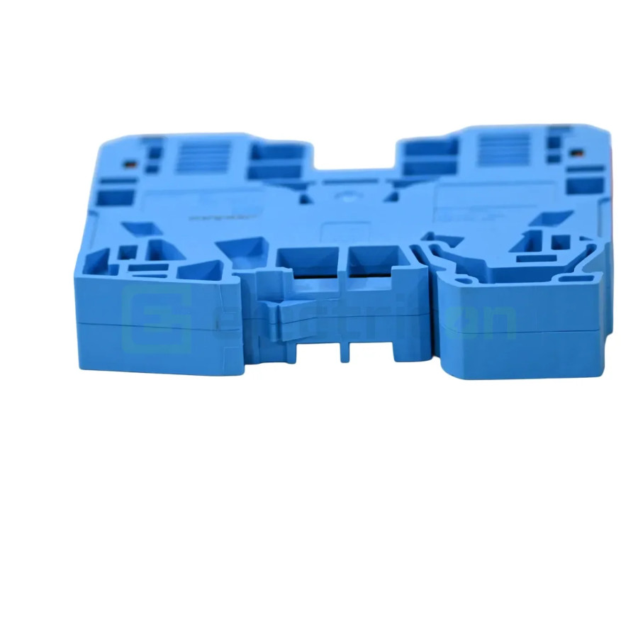 Conector Wago Clema sir WAGO de trecere cu 2 conductori pe sina, 35mm, albastru – montaj rapid și sigur în aplicații electrice d