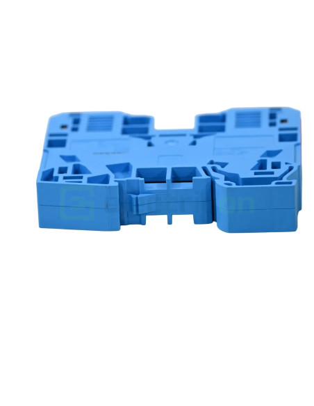 Conector Wago Clema sir WAGO de trecere cu 2 conductori pe sina, 35mm, albastru – montaj rapid și sigur în aplicații electrice d