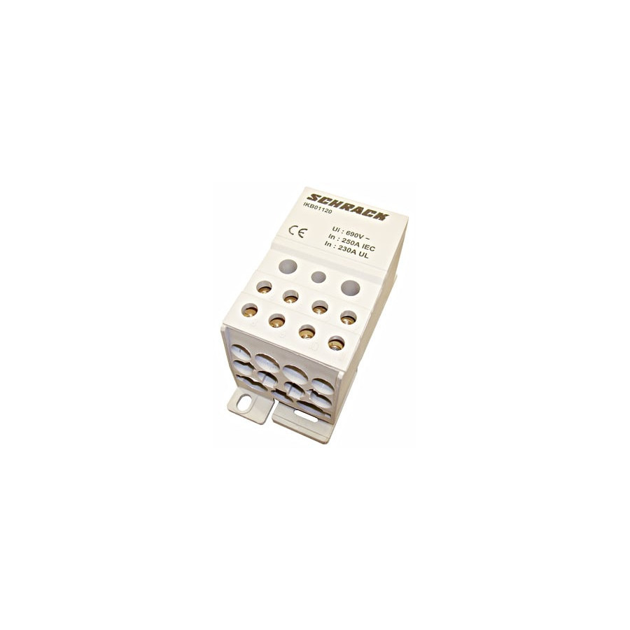 Clemă derivație Cu-Cu - 12 conexiuni (1x120mm² + 2x35mm² + 5x16mm² + 4x10mm²) IKB - Schrack IKB01120