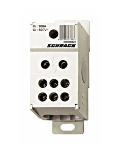 Clemă derivație Cu-Cu - 7 conexiuni (1x70mm² + 6x16mm²) IKB - Schrack - IKB01070