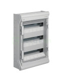 Tablou electric ABS - siguranțe - exterior IP65 - 54M (3x18) aparent ușă transparentă Hager VE318L