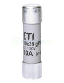 Siguranță fuzibilă - 10x38mm gPV 10A/1000VDC - ETI 002625075