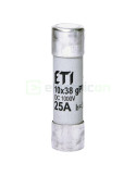 Siguranță fuzibilă - 10x38mm gPV 25A/1000VDC - ETI 002625139