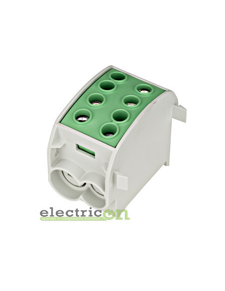 Clemă de derivație Clema de derivatie Cu-Al, 70mmp, 1P. galben/verde – montaj rapid și sigur în aplicații electrice diverse