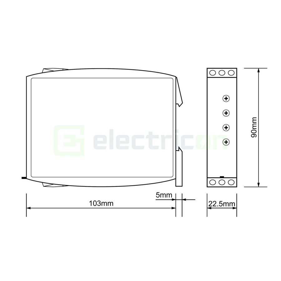 Releu monitorizare pentru tensiune monofazat,, 5A, 2CC, 240V AC/