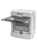 Tablou electric ABS - siguranțe - exterior IP65 - 6M (1x6) aparent ușă transparentă ECH-6G ETI 001101176
