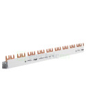Busbar - Baretă alimentare - 2P monofazat tip furcă 57M (1m) (27x MCB 2P) 10mm² 63A Hager KDN263B