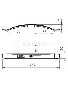 Clemă fixare cabluri - tip fluture - capacitate 16 conductori 2