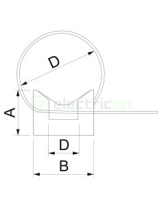 Clemă fixare cabluri CTC - colier - capacitate 20 cabluri 3x1.5mm 2