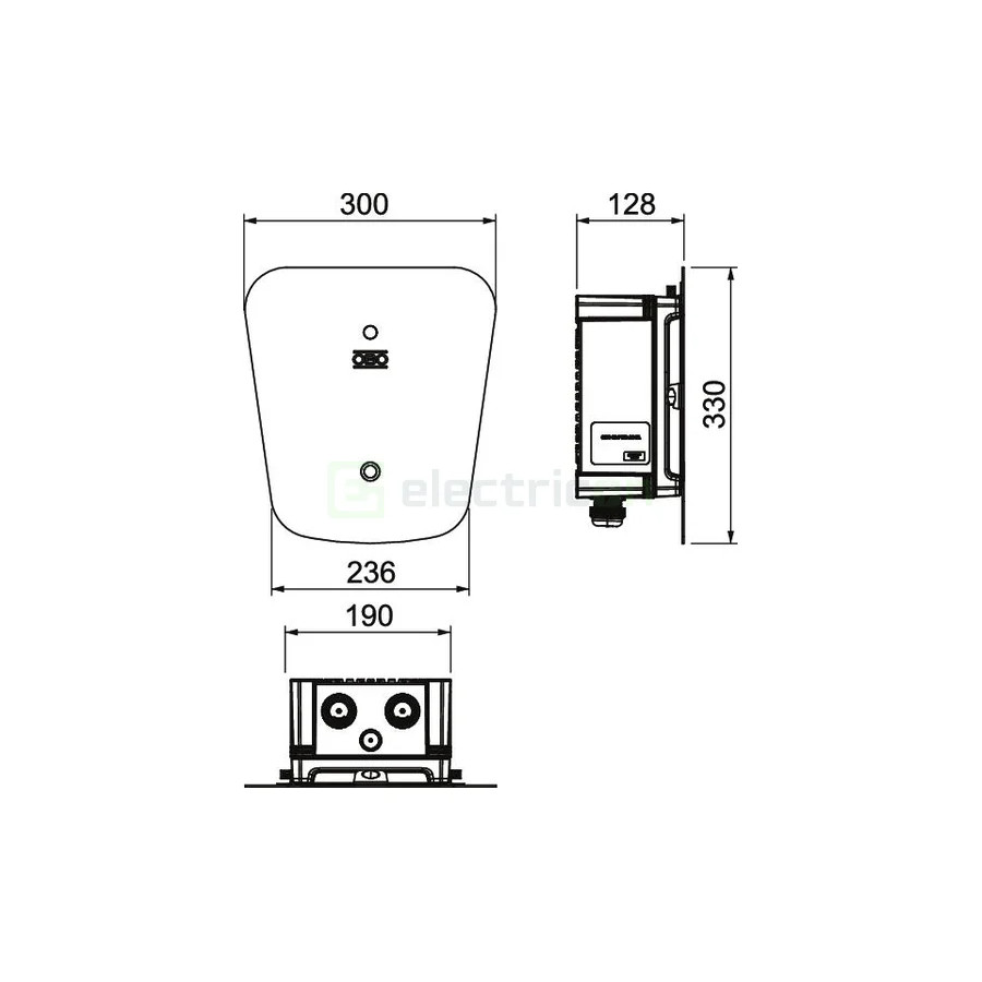 Statie de incarcare fixa, Ion Wallbox Basic, 22KW, type 2, cablu de incarcare 5m