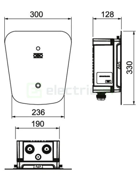 Statie de incarcare fixa, Ion Wallbox Basic, 22KW, type 2, cablu de incarcare 5m