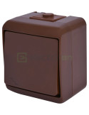 Întrerupător - cap-scară - VHE-3-KR - exterior - maro - IP54 - ETI - 004668042