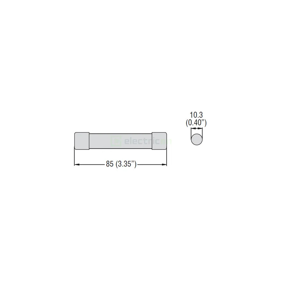 Siguranta fuzibila cilindrica, CH10x85, 20A, 1500V, DC, Lovato Electric, FE04D020