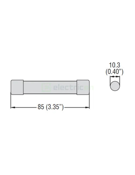 Siguranta fuzibila cilindrica, CH10x85, 15A, 1500V, DC, Lovato Electric, FE04D015