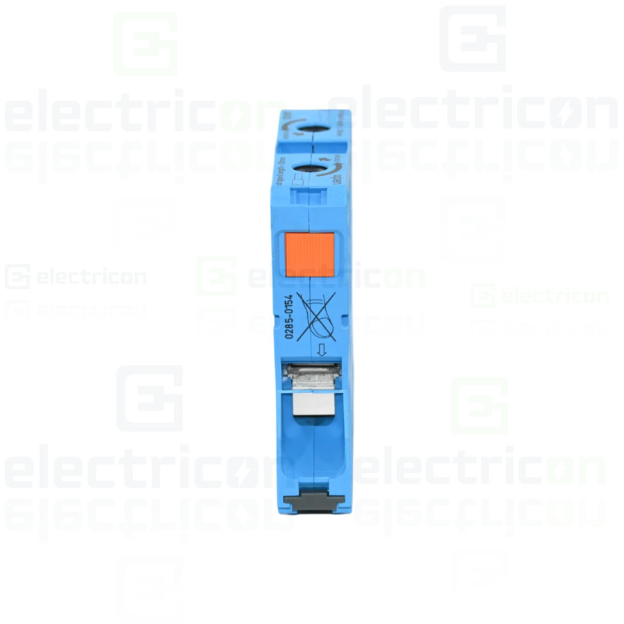 Conector Wago Clema sir WAGO de trecere cu 2 conductori pe sina, 50mm, albastru – montaj rapid și sigur în aplicații electrice d