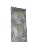 Fașete - coliere plastic - 200x4.8 mm - pachet 100 bucăți - alb - interior - Stilo - 190PR