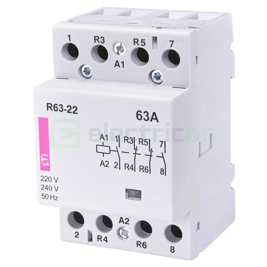 Contactor modular 4P 3-module