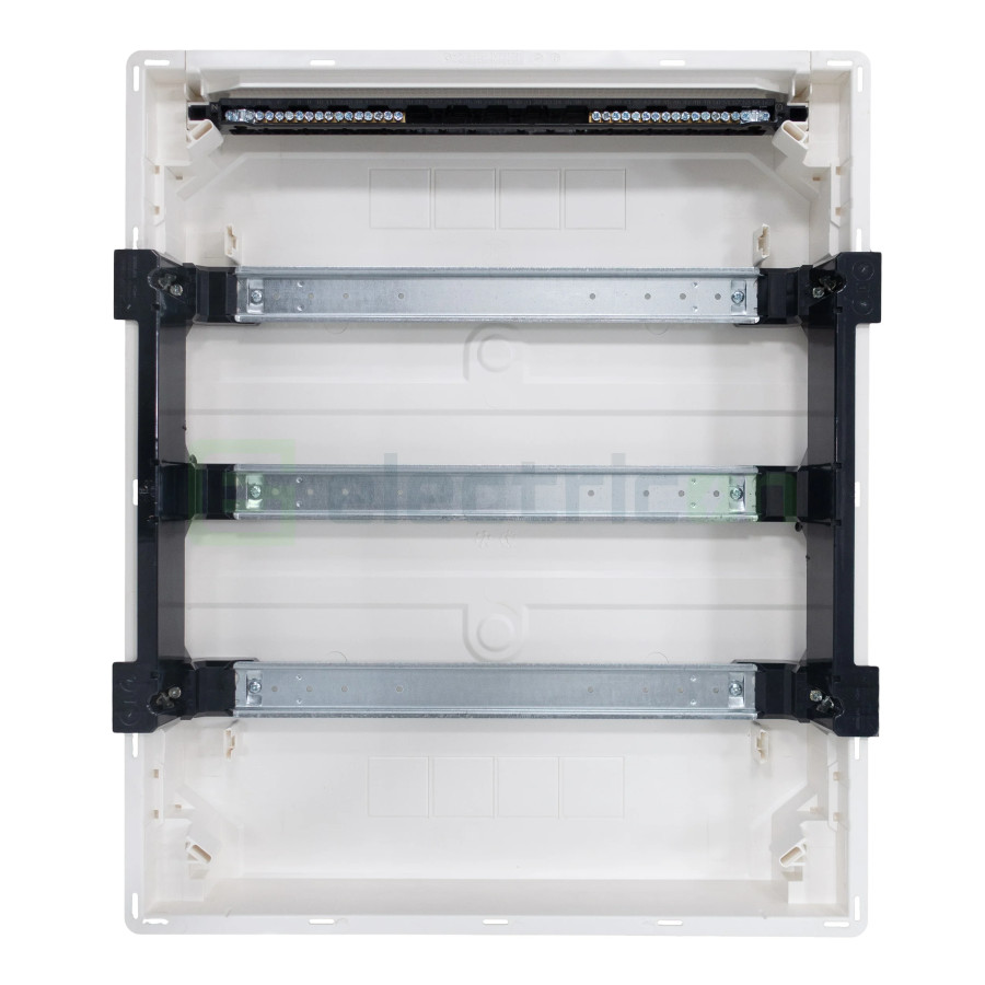 Tablou incastrat, 54 module, 3x18, ușă albă Hager, Golf, VF318PD - Electricon.ro