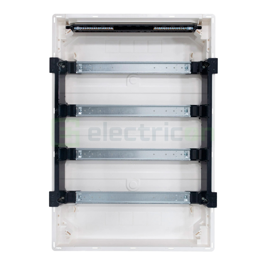 Tablou incastrat, 72 module, 4x18, ușă albă Hager, Golf, VF418PD - Electricon.ro